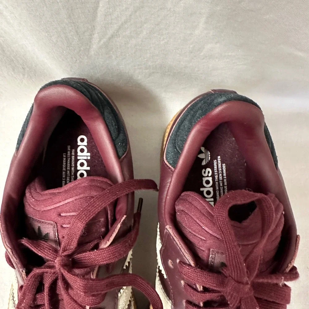 adidas Samba XLG‎ Athletic Shoe - Maroon/Wonder Beige/Gum Men's Size 8